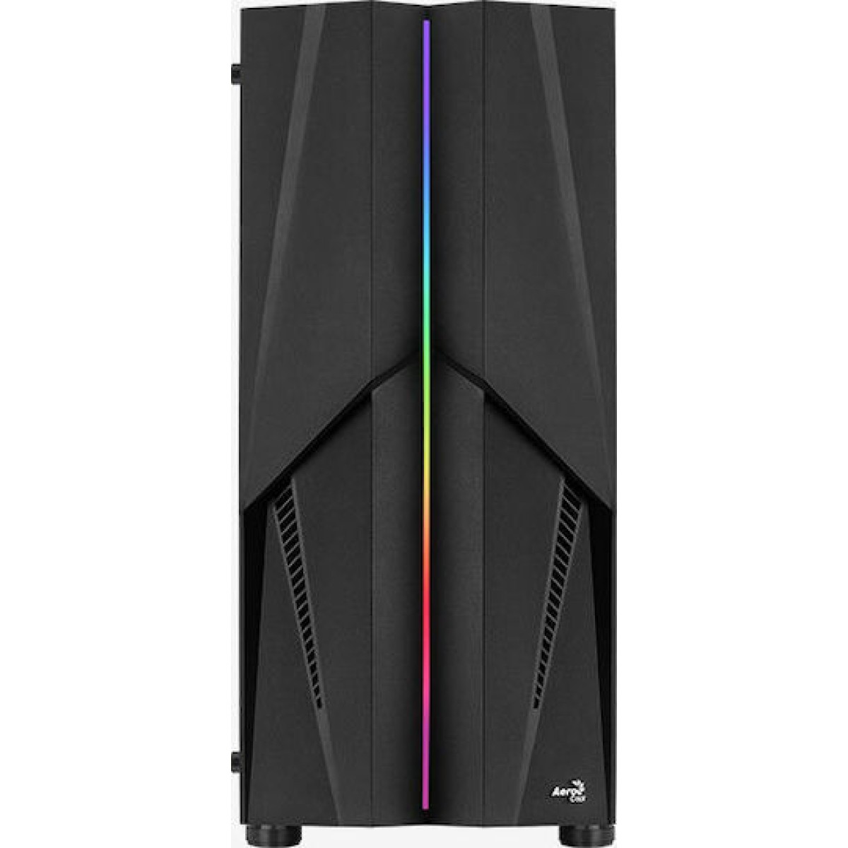 Aerocool Mecha v1 Gaming Midi Tower Κουτί Υπολογιστή με Πλαϊνό Παράθυρο και RGB Φωτισμό Μαύρο