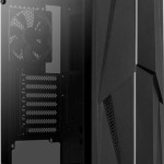 Aerocool Mecha v1 Gaming Midi Tower Κουτί Υπολογιστή με Πλαϊνό Παράθυρο και RGB Φωτισμό Μαύρο