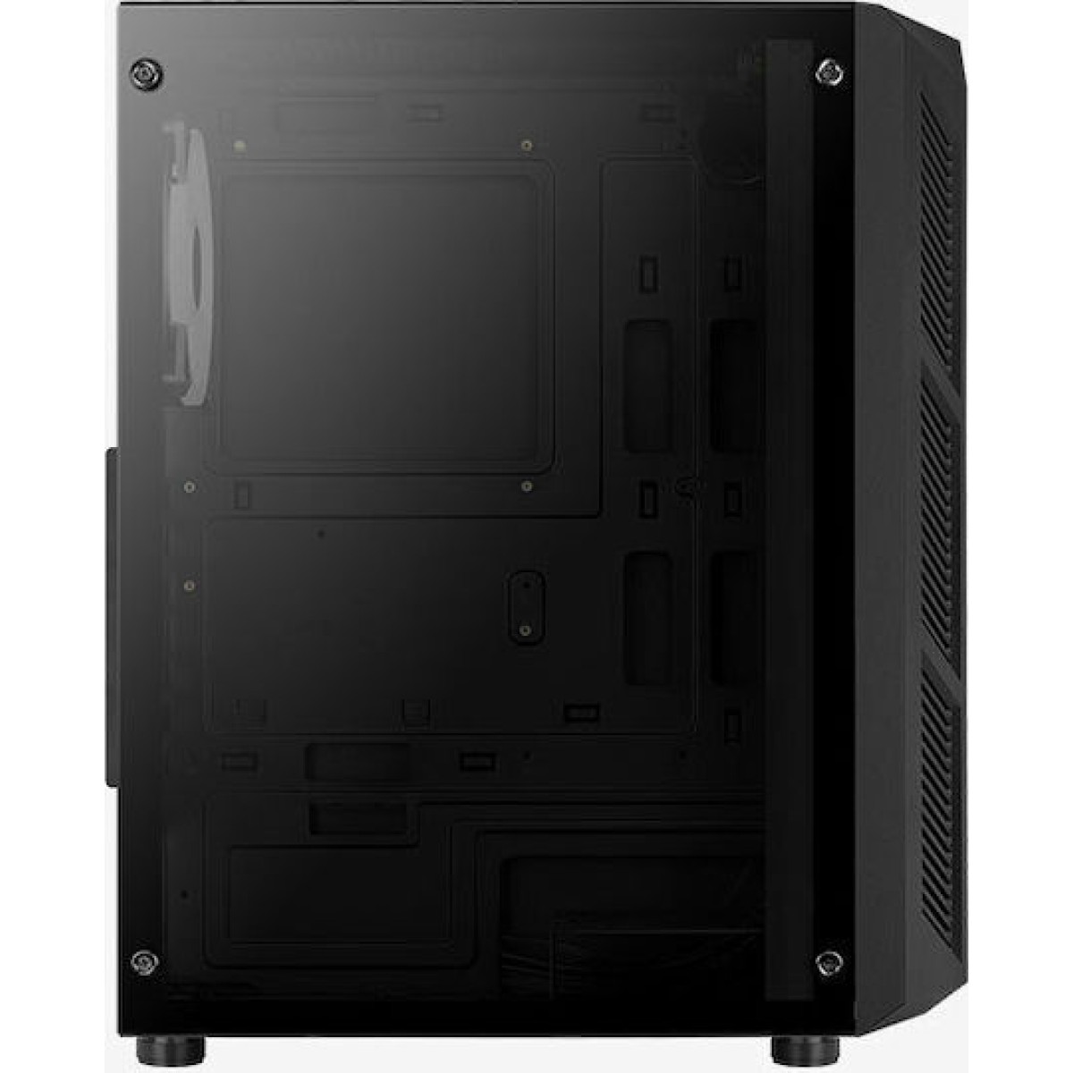 Aerocool Prime ARGB v2 Gaming Midi Tower Κουτί Υπολογιστή με Πλαϊνό Παράθυρο Μαύρο