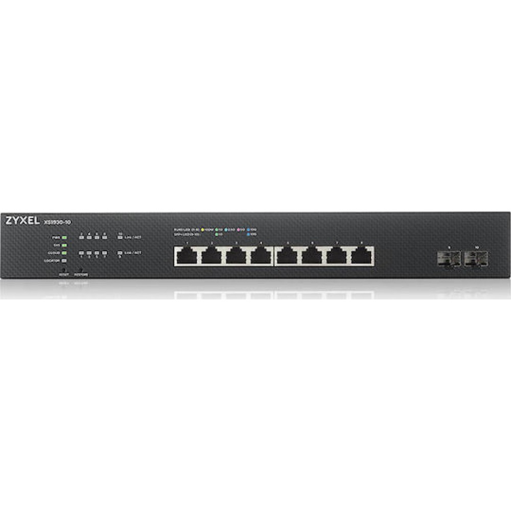 Zyxel XS1930-10 Managed L3 Switch με 8 Θύρες Gigabit (10Gbps) Ethernet και 2 SFP Θύρες