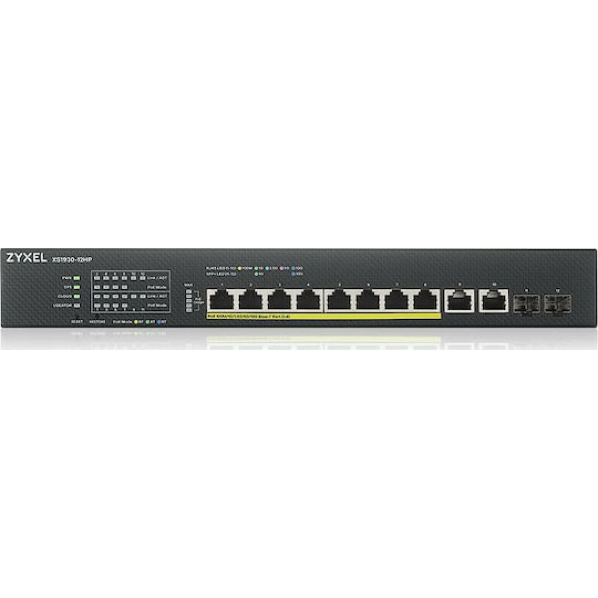 Zyxel XS1930-12HP Managed L3 PoE+ Switch με 10 Θύρες Gigabit (1Gbps) Ethernet και 2 SFP Θύρες