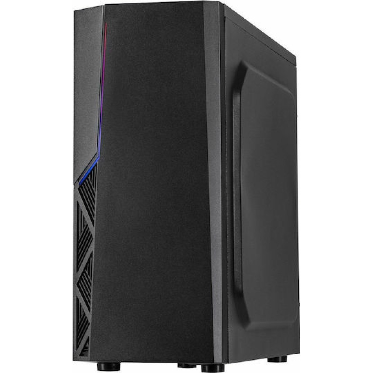 Inter-Tech B-02 RGB Gaming Midi Tower Κουτί Υπολογιστή με Πλαϊνό Παράθυρο Μαύρο