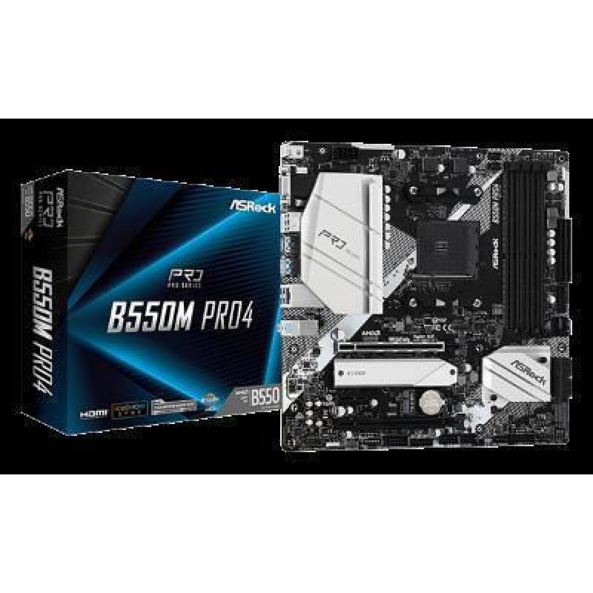 ASRock B550M Pro4 Motherboard Micro ATX με AMD AM4 Socket