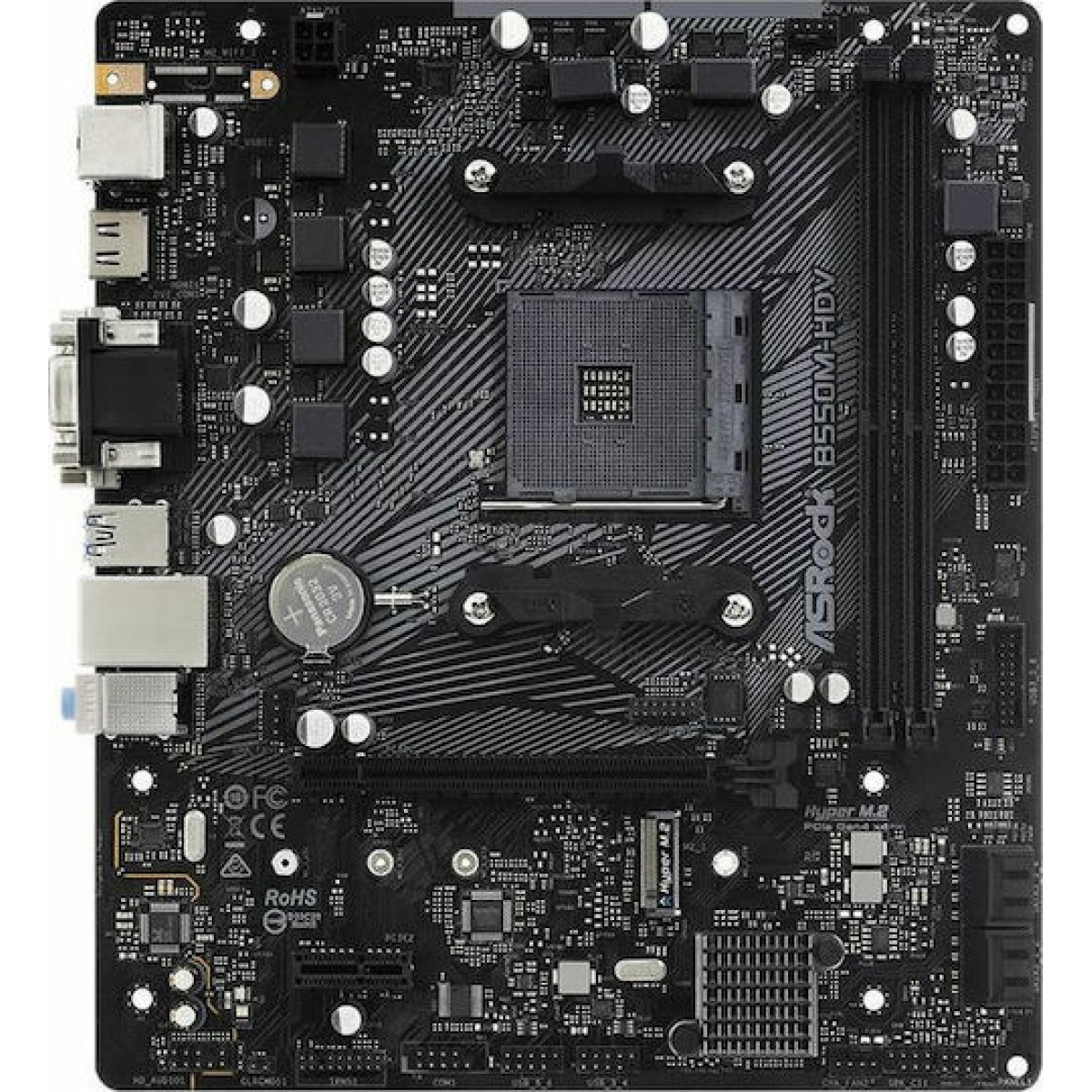 ASRock B550M-HDV Motherboard Micro ATX με AMD AM4 Socket 90-MXBDJ0-A0UAYZ