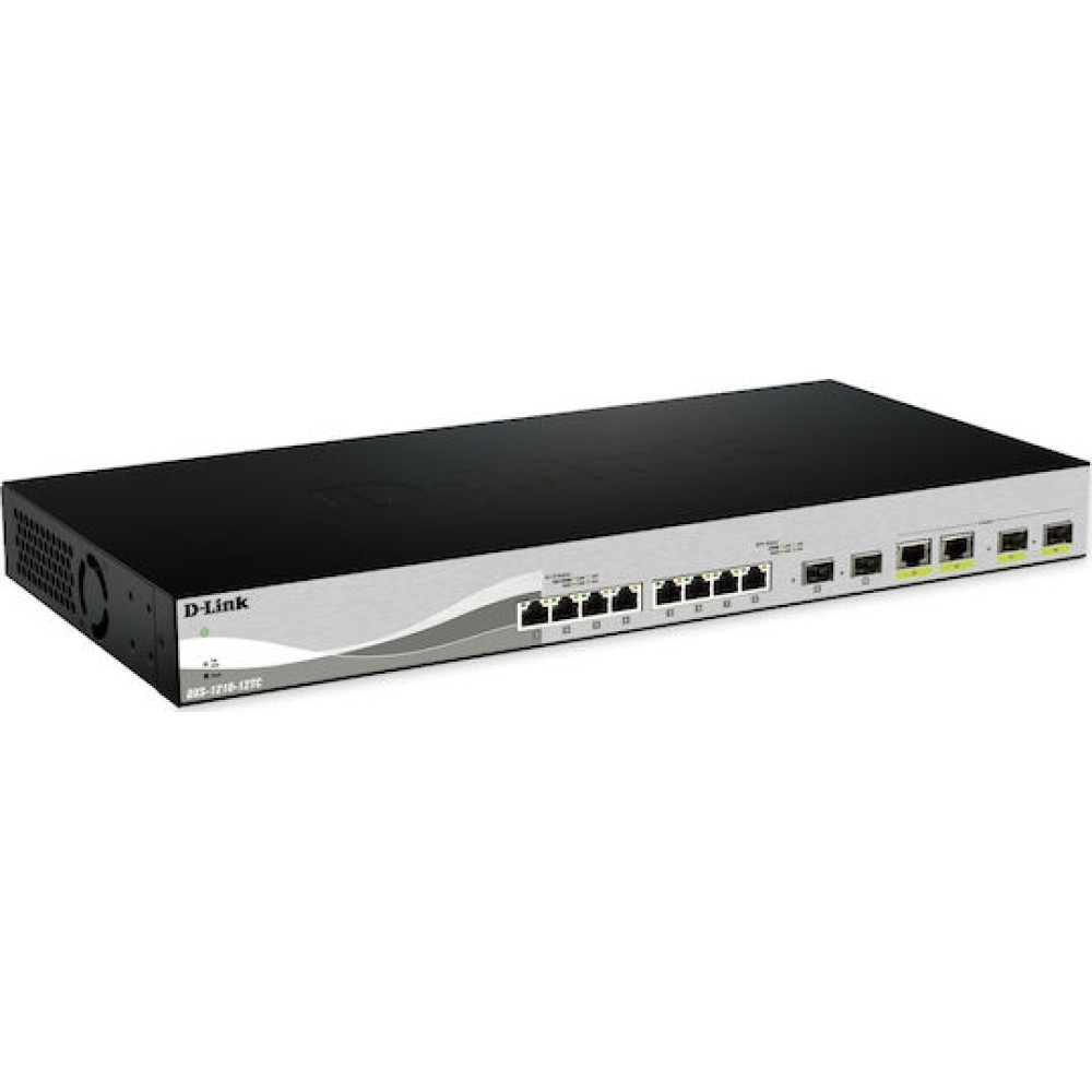 D-Link DXS-1210-12TC Managed L2 Switch με 8 Θύρες Gigabit (1Gbps) Ethernet και 4 SFP Θύρες