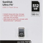 Sandisk Ultra Fit 512GB USB 3.1 Stick Μαύρο