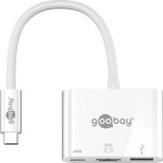 Goobay USB-C Docking Station με HDMI 4K PD Λευκό (62104)