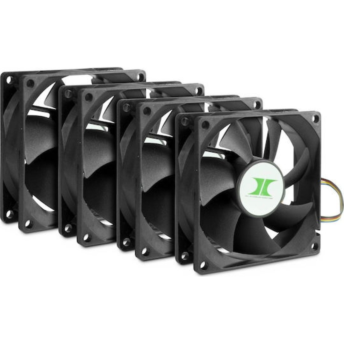 Inter-Tech 88887290 Case Fan 80mm με Σύνδεση 4-Pin PWM 4τμχ