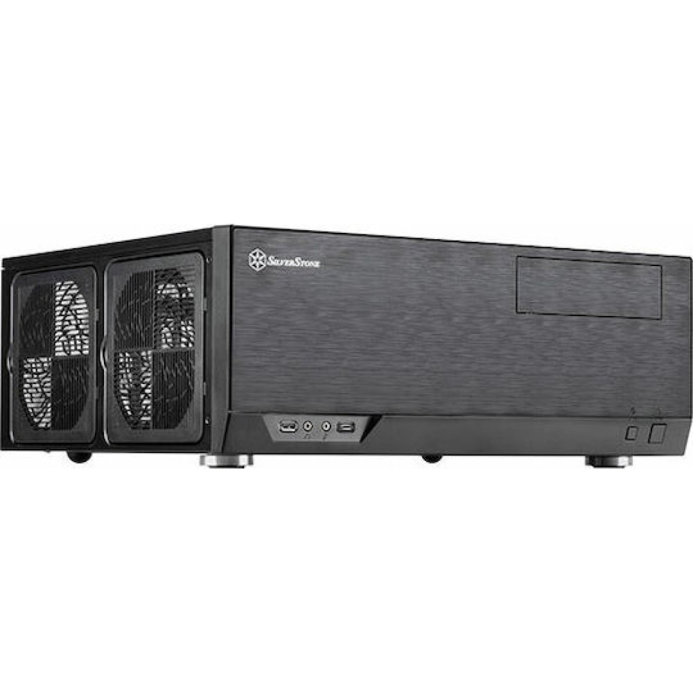 Silverstone GD09B-C Home Theater Κουτί Υπολογιστή Μαύρο