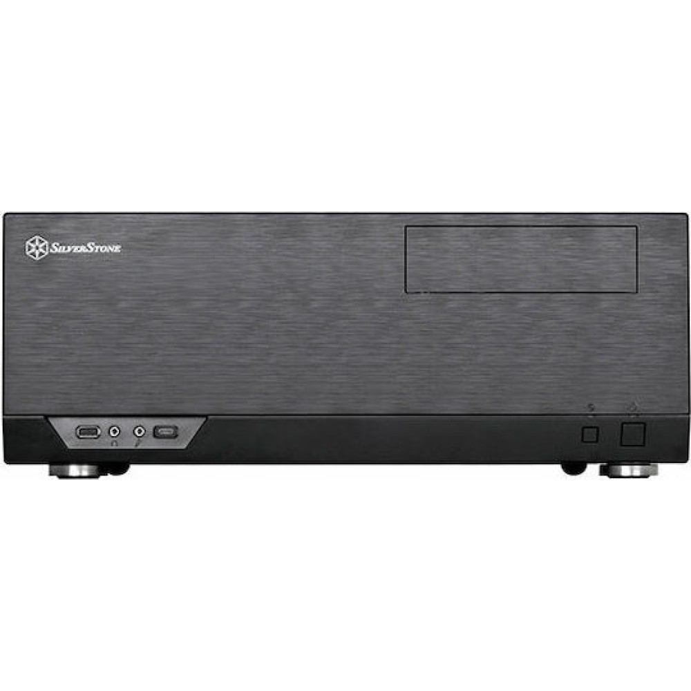 Silverstone GD09B-C Home Theater Κουτί Υπολογιστή Μαύρο