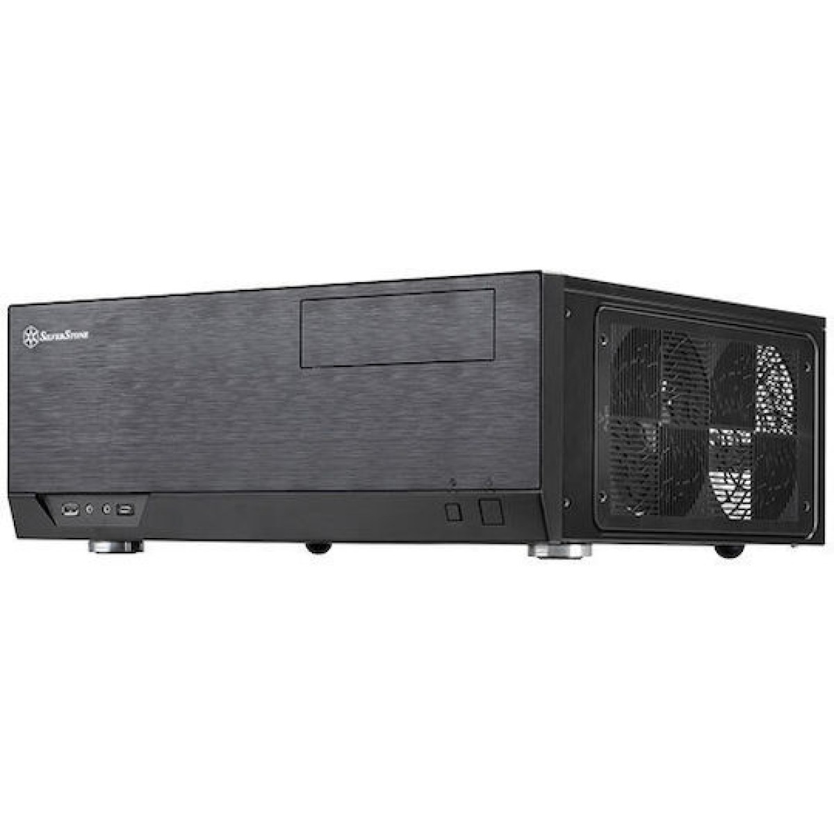 Silverstone GD09B-C Home Theater Κουτί Υπολογιστή Μαύρο