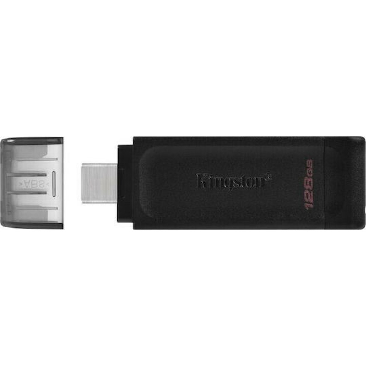 Kingston DataTraveler 70 128GB USB 3.2 Stick με σύνδεση USB-C Μαύρο