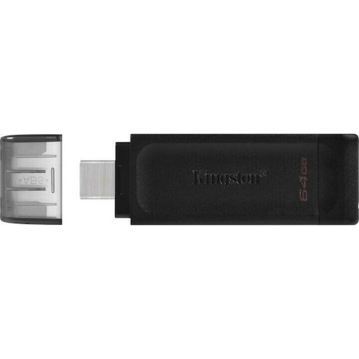 Kingston DataTraveler 70 64GB USB 3.2 Stick με σύνδεση USB-C Μαύρο
