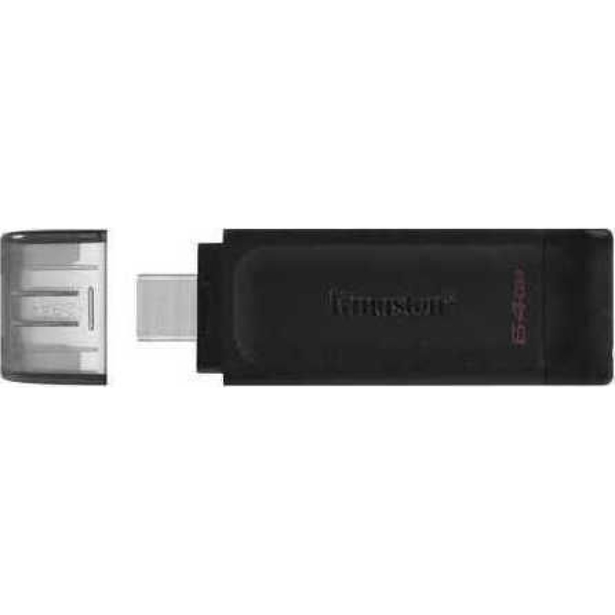 Kingston DataTraveler 70 64GB USB 3.2 Stick με σύνδεση USB-C Μαύρο