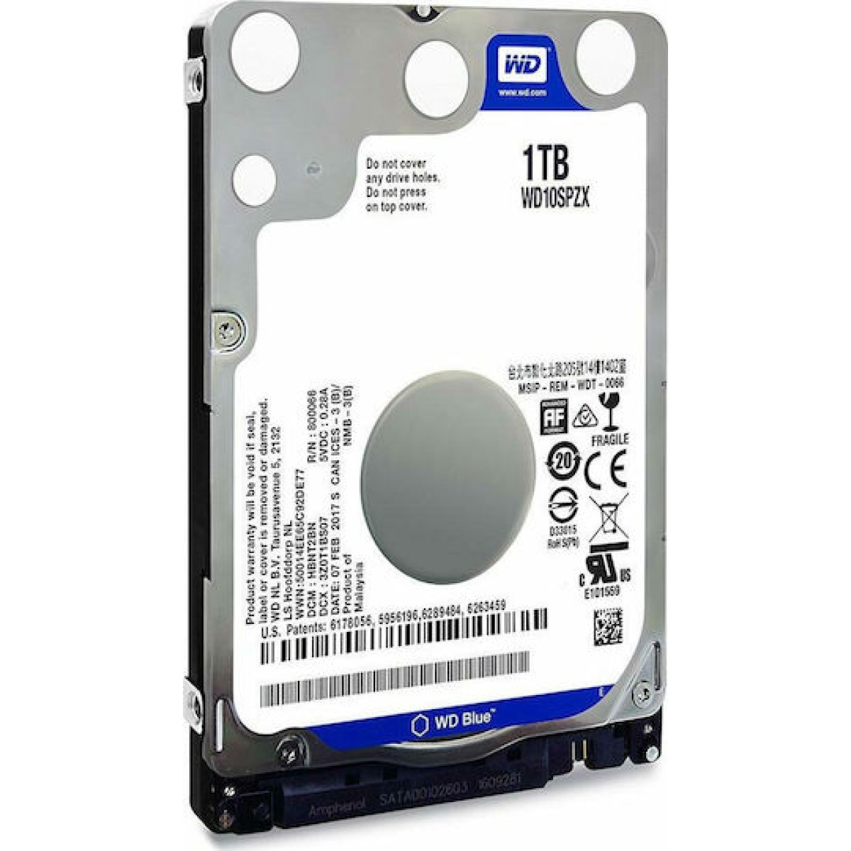 Western Digital Blue 1TB HDD Σκληρός Δίσκος 2.5