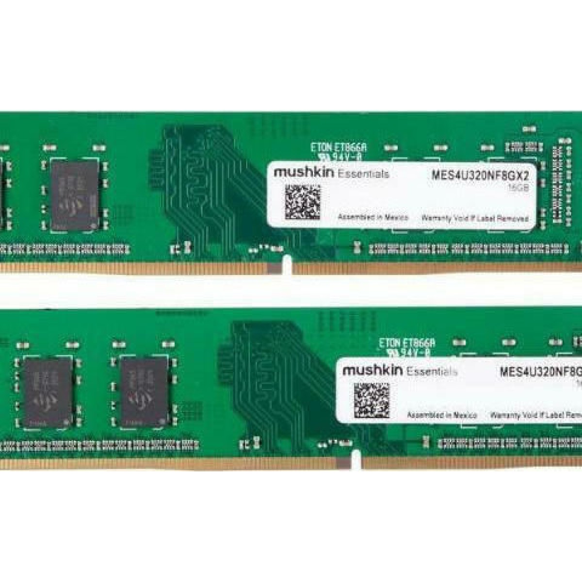 Mushkin Essentials DDR4 16GB RAM με 2x8GB Modules και Ταχύτητα 3200 για Desktop