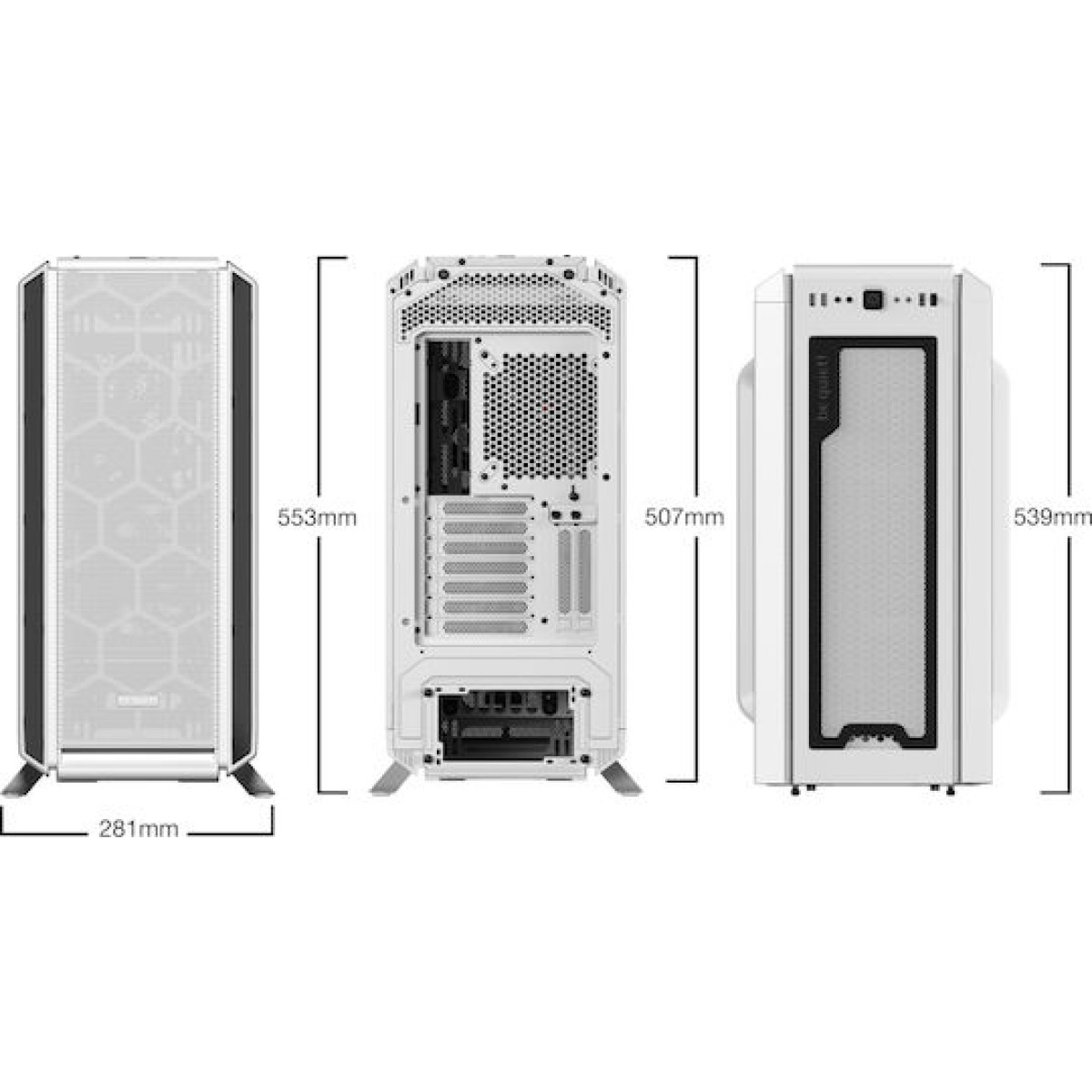 Be Quiet Silent Base 802 Midi Tower Κουτί Υπολογιστή Λευκό