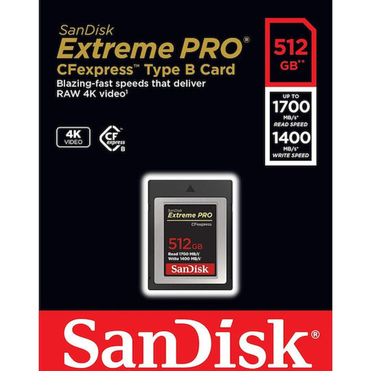 Sandisk Extreme Pro CFexpress 512GB