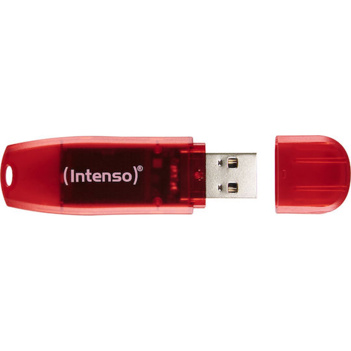 Intenso Rainbow Line 128GB USB 2.0 Stick Κόκκινο