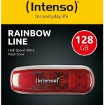 Intenso Rainbow Line 128GB USB 2.0 Stick Κόκκινο