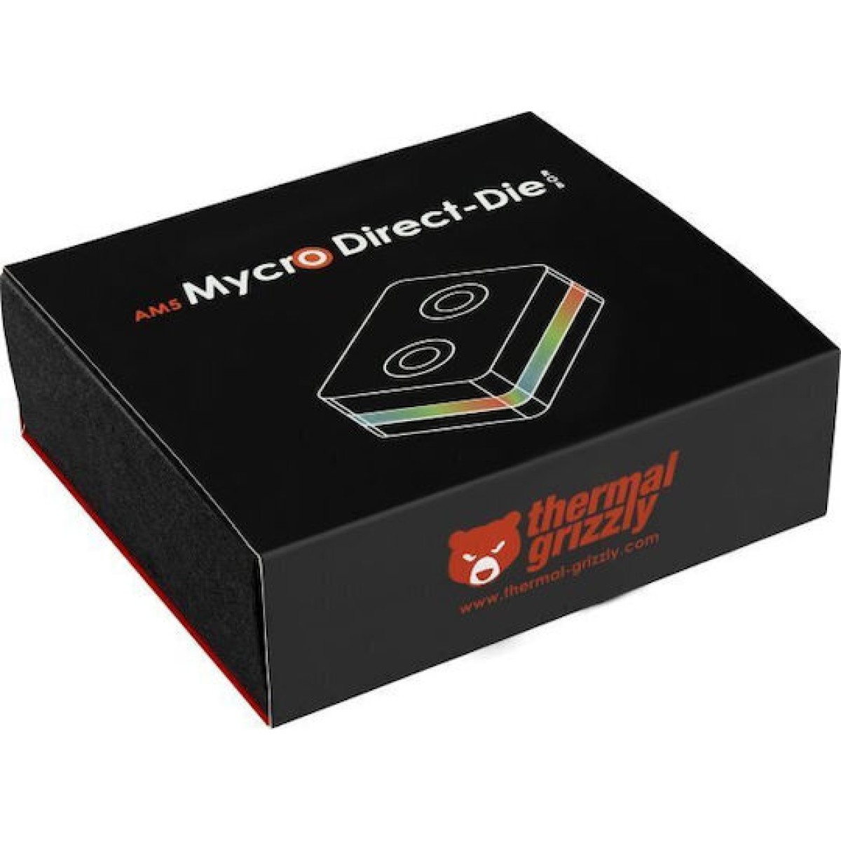 Thermal Grizzly Cooler Am5 Mycro Direct-die Rgb For Amd Socket Am5 (only For Delidded Cpus!) Μαύρο
