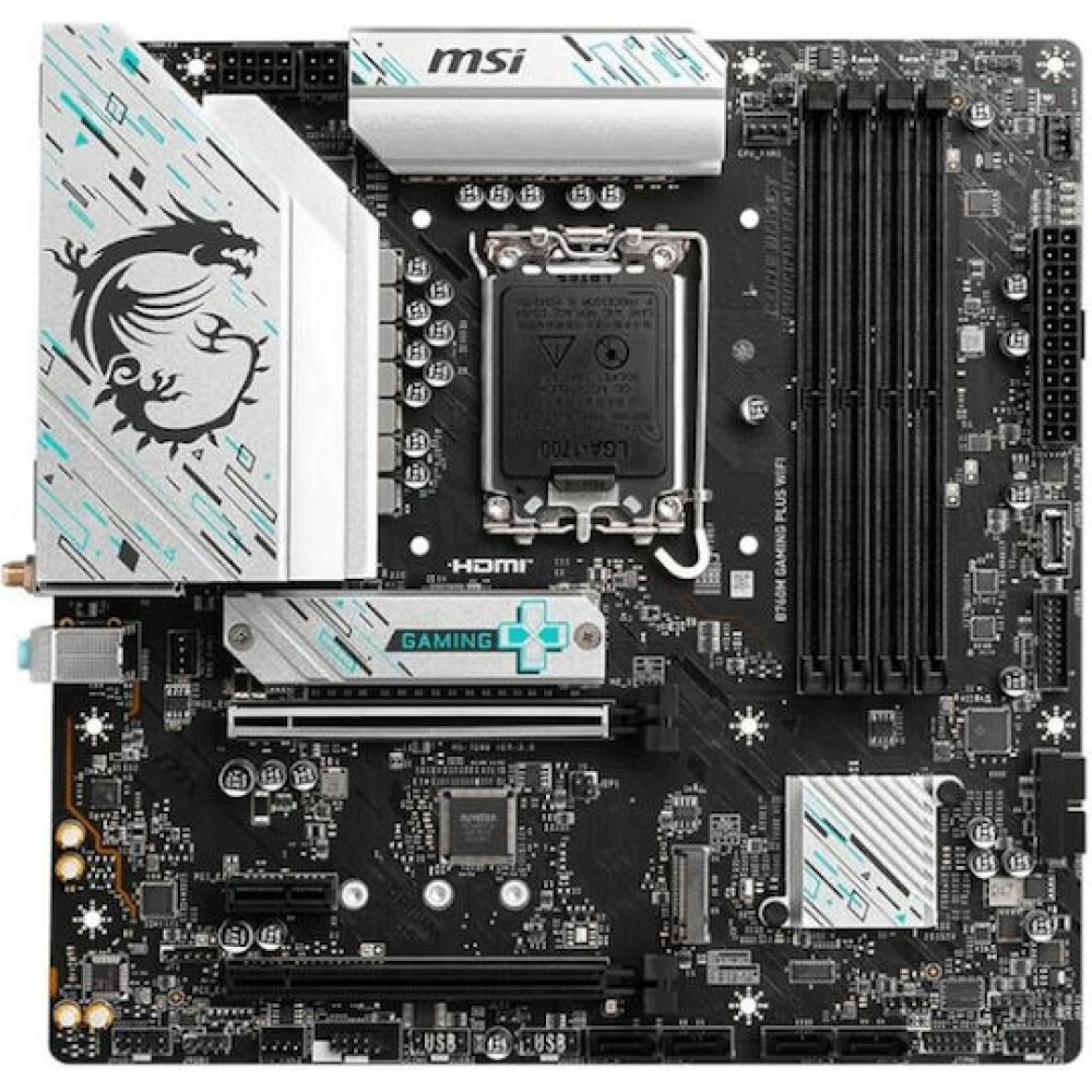 MSI B760M Gaming Plus WIFI Motherboard Micro ATX με Intel 1700 Socket 911-7D99-017 7D99-017R