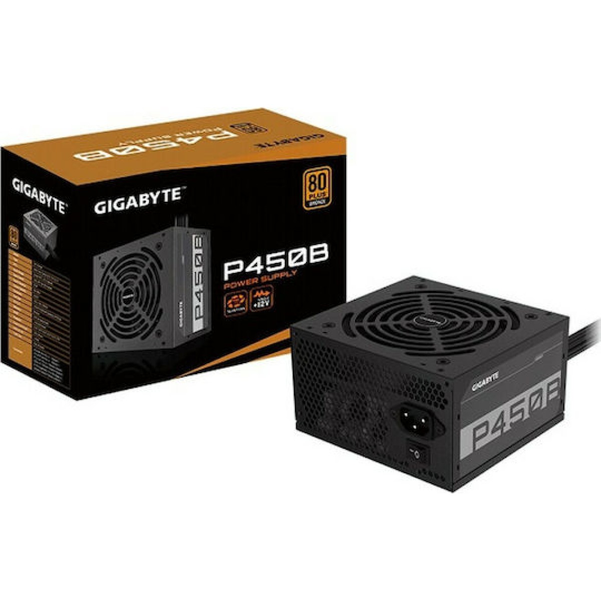 Gigabyte P450B 450W Μαύρο Τροφοδοτικό Υπολογιστή Full Wired 80 Plus Bronze