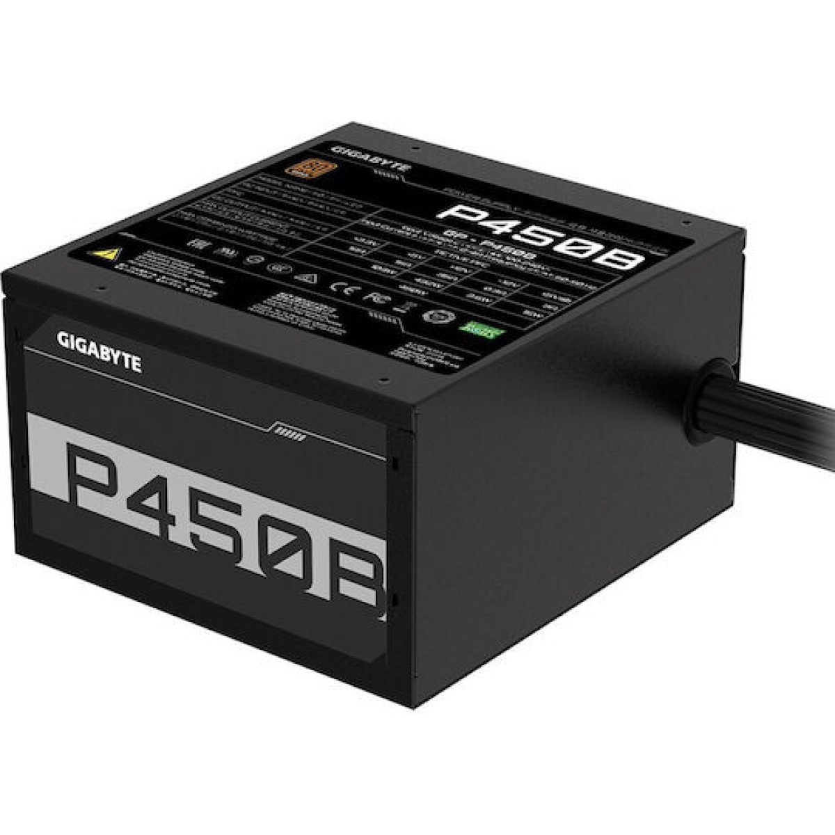 Gigabyte P450B 450W Μαύρο Τροφοδοτικό Υπολογιστή Full Wired 80 Plus Bronze