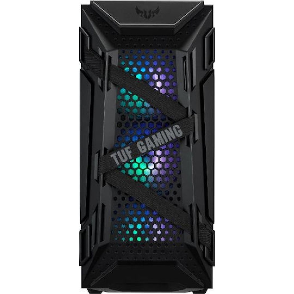 Asus TUF Gaming GT301 Midi Tower Κουτί Υπολογιστή με Πλαϊνό Παράθυρο και RGB Φωτισμό Μαύρο