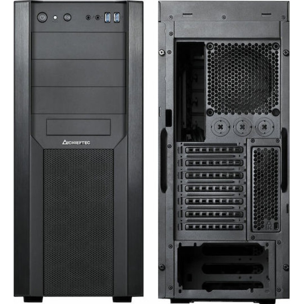 Chieftec CW-01B-OP Midi Tower Κουτί Υπολογιστή Μαύρο