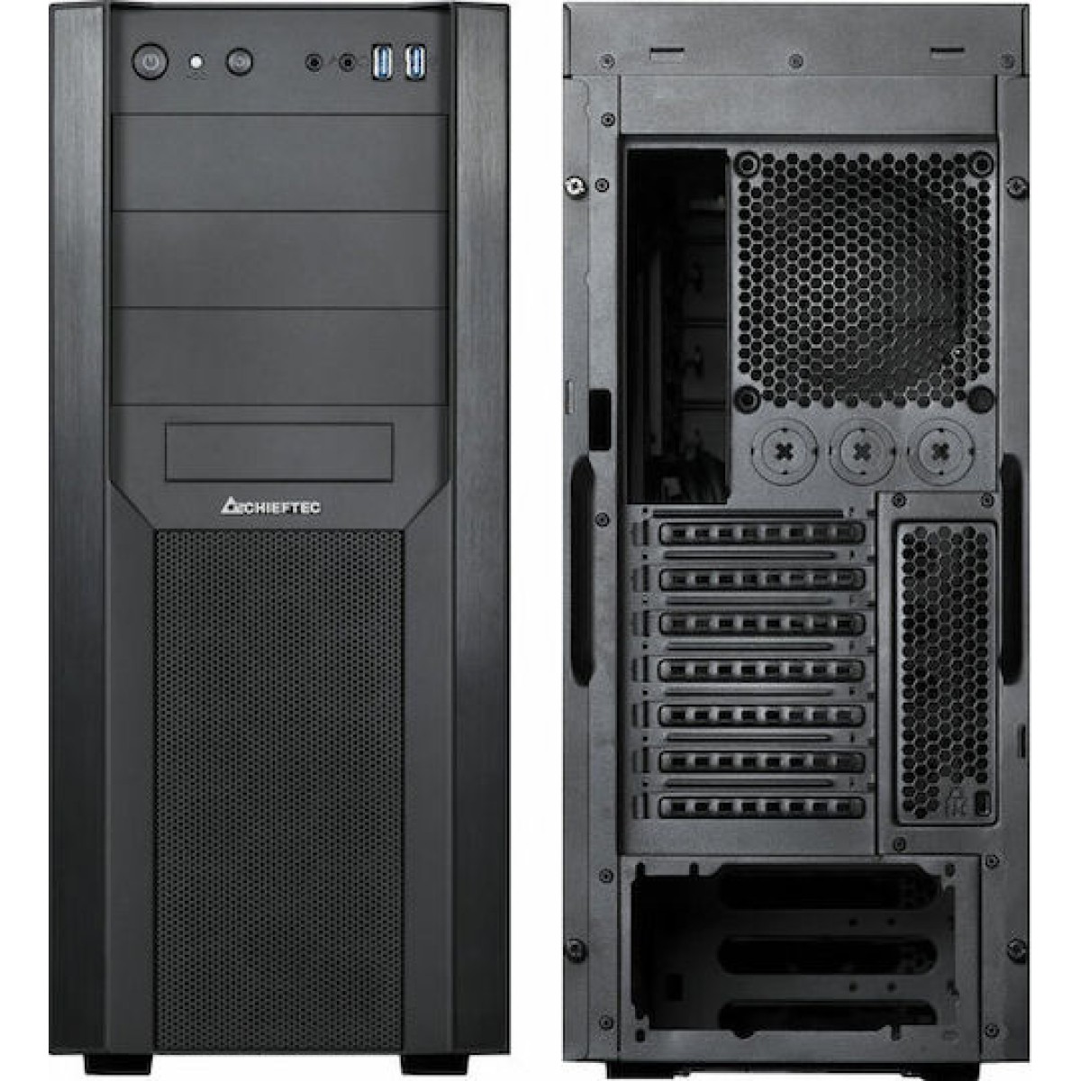 Chieftec CW-01B-OP Midi Tower Κουτί Υπολογιστή Μαύρο