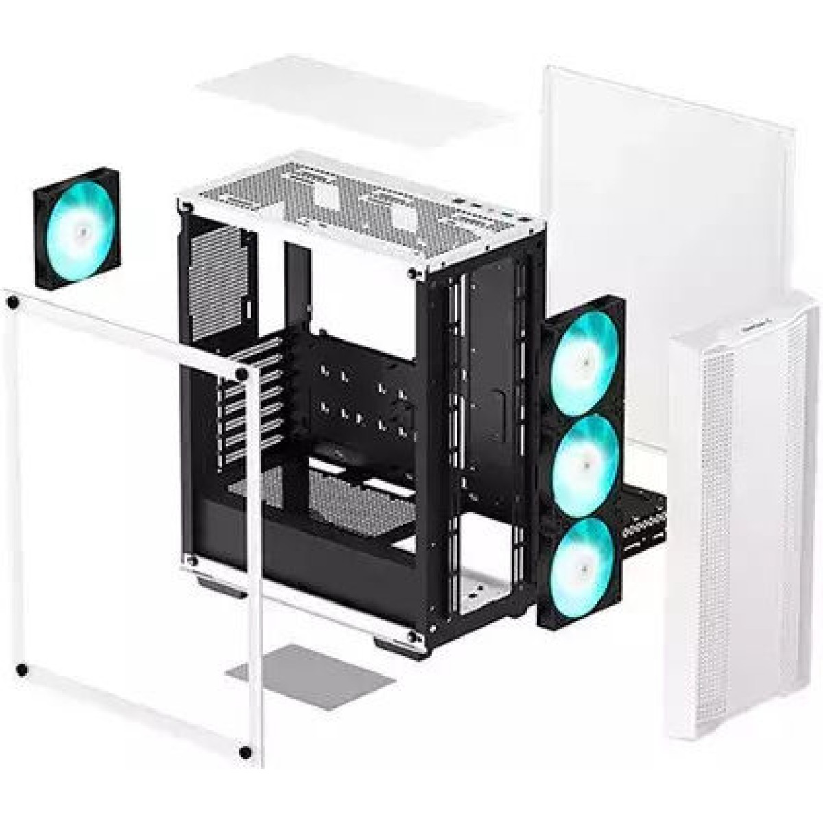 Deepcool CC560 V2 Gaming Midi Tower Κουτί Υπολογιστή με Πλαϊνό Παράθυρο Λευκό