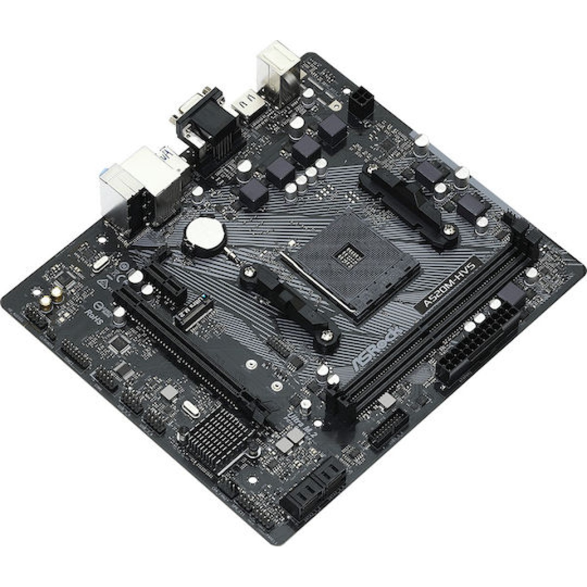 ASRock A520M-HVS Motherboard Micro ATX με AMD AM4 Socket 90-MXBE60-A0UAYZ