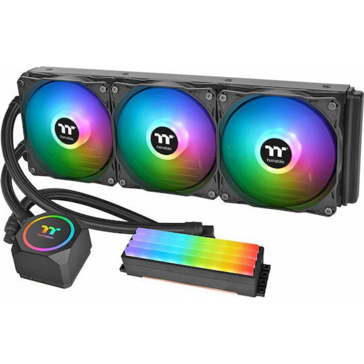 Thermaltake Floe RC360 Υδρόψυξη Επεξεργαστή Τριπλού Ανεμιστήρα 120mm για Socket AM4/1200/115x με RGB Φωτισμό
