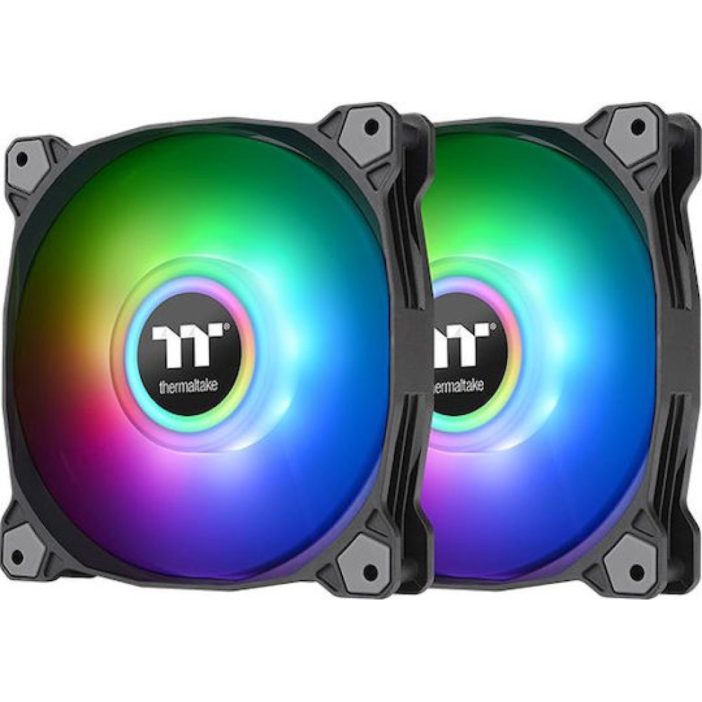 Thermaltake Pure Duo 14 Case Fan 140mm με ARGB Φωτισμό και Σύνδεση 4-Pin PWM 2τμχ