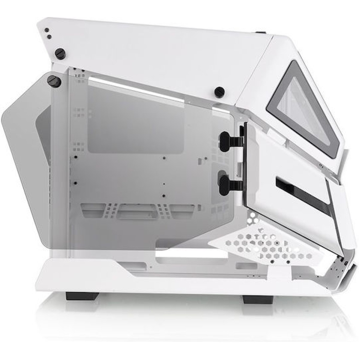 Thermaltake AH T200 Gaming Micro Tower Κουτί Υπολογιστή με Πλαϊνό Παράθυρο Λευκό