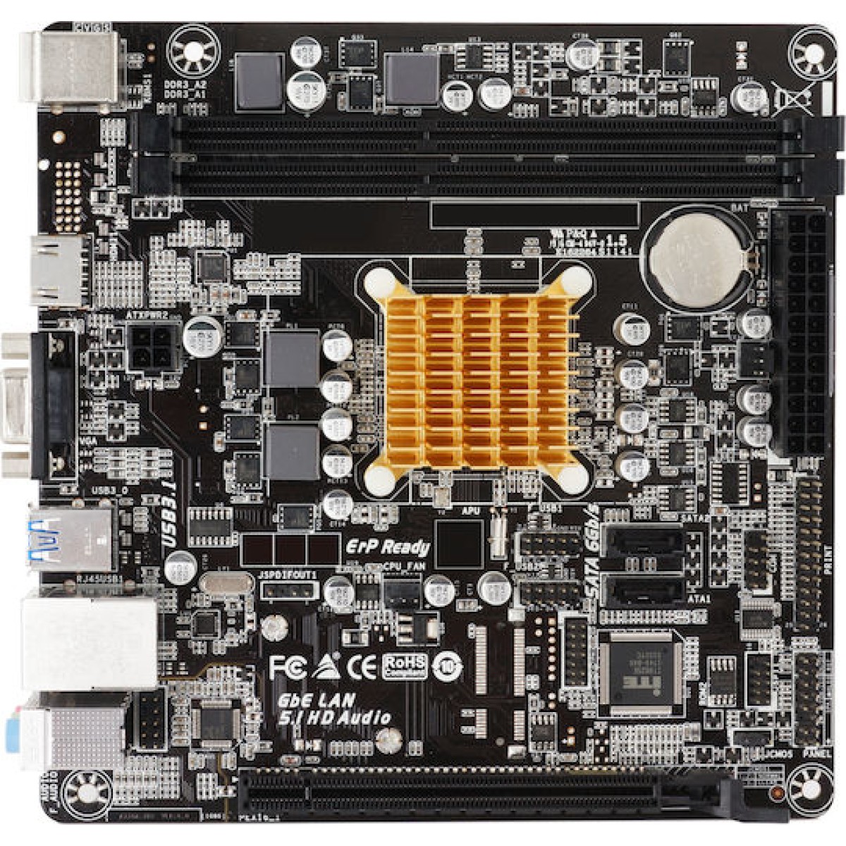 Biostar A68N-2100K SoC Motherboard ATX με AMD Socket A68N-2100K