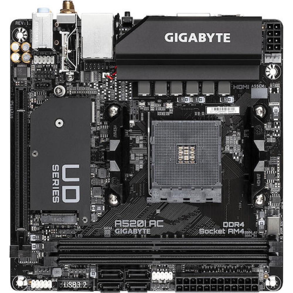 Gigabyte A520I AC rev. 1.0 Wi-Fi Motherboard Mini ITX με AMD AM4 Socket