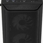 Aerocool Quantum Mesh v3 Gaming Midi Tower Κουτί Υπολογιστή με Πλαϊνό Παράθυρο και RGB Φωτισμό Μαύρο