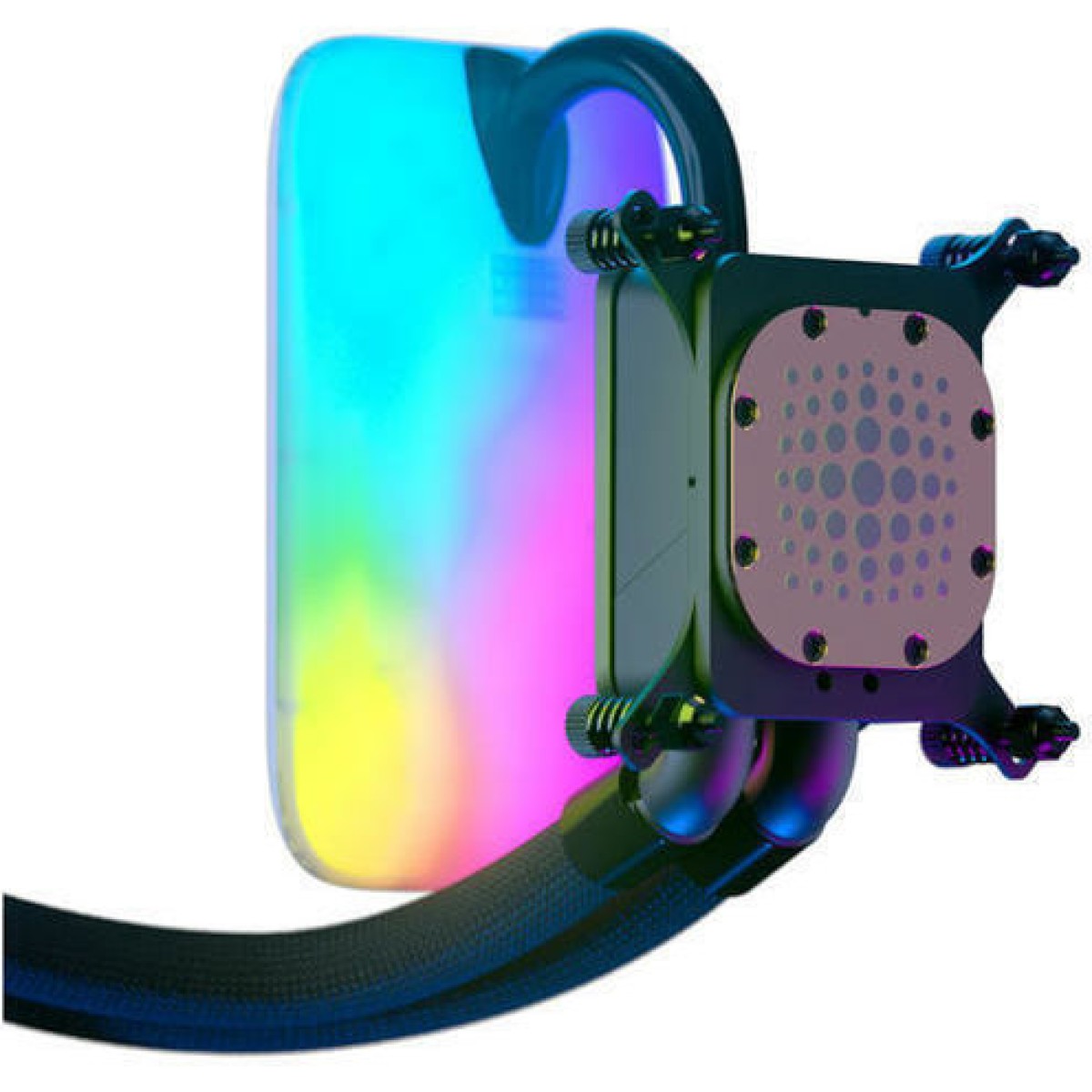 HYTE Thicc Q60 Υδρόψυξη Επεξεργαστή Διπλού Ανεμιστήρα 120mm για Socket AM4/AM5/1700/1200/115x με RGB Φωτισμό