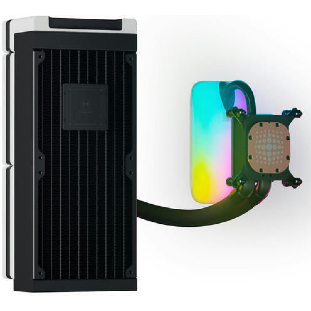 HYTE Thicc Q60 Υδρόψυξη Επεξεργαστή Διπλού Ανεμιστήρα 120mm για Socket AM4/AM5/1700/1200/115x με RGB Φωτισμό