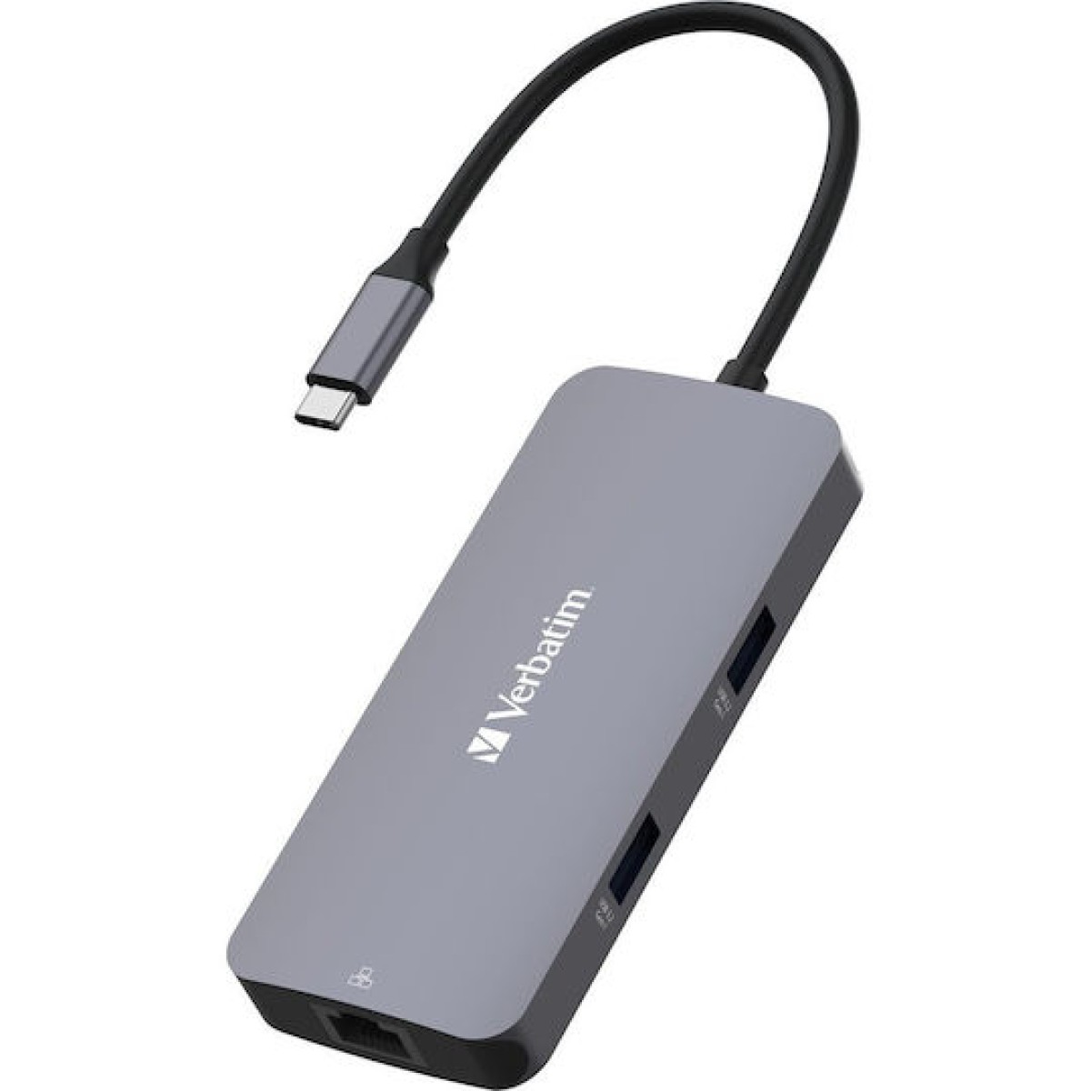 Verbatim USB-C Pro CMH-05 USB-C Docking Station με HDMI 4K PD Ethernet Γκρι