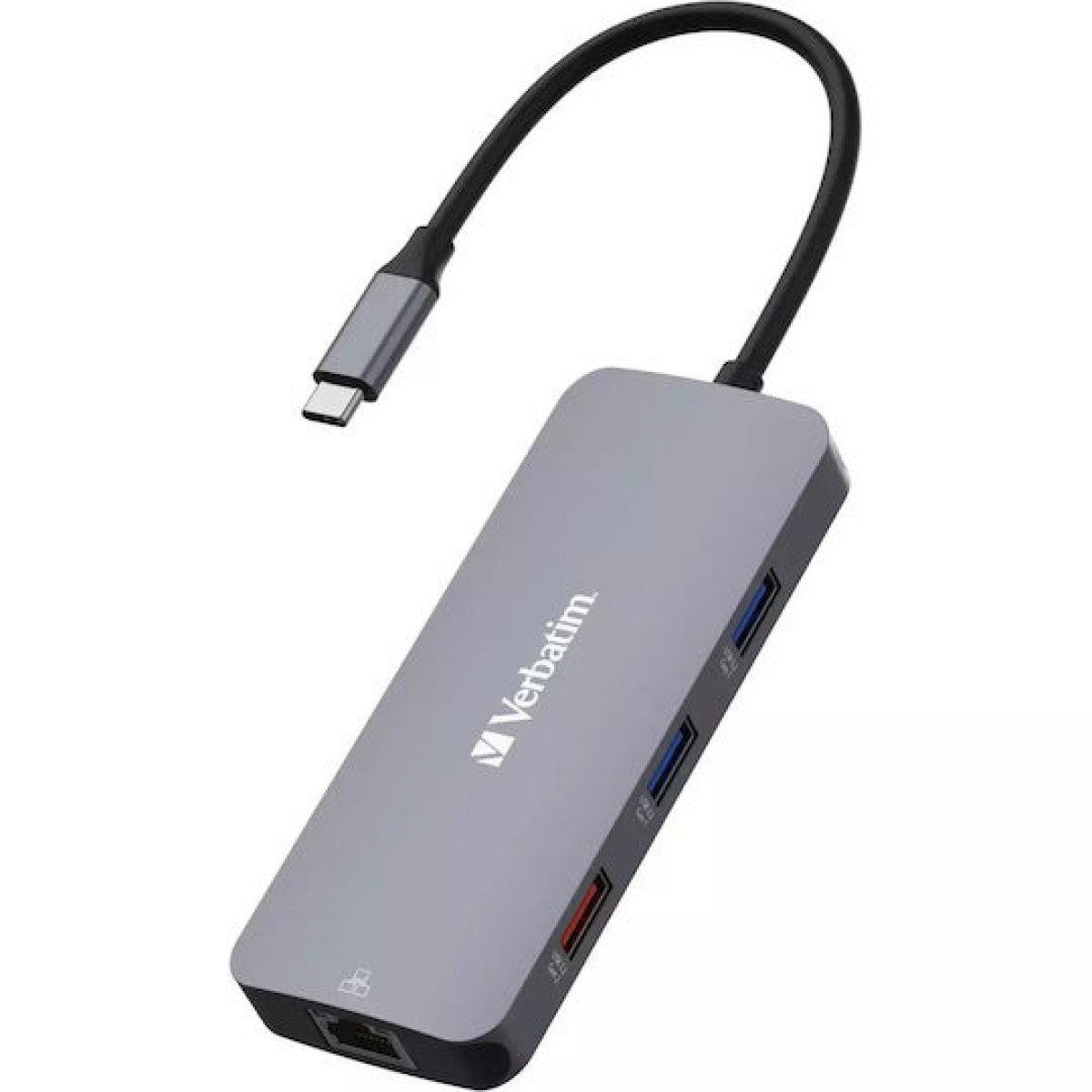 Verbatim CMH-9 USB-C Docking Station με HDMI 4K PD Ethernet Γκρι