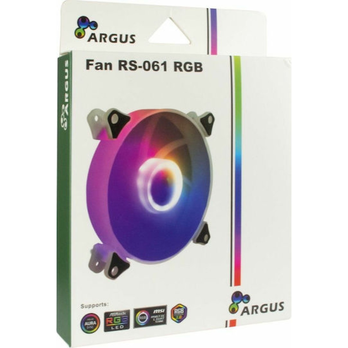 Argus RS-061 RGB Case Fan 120mm με Σύνδεση 4-Pin PWM Λευκό