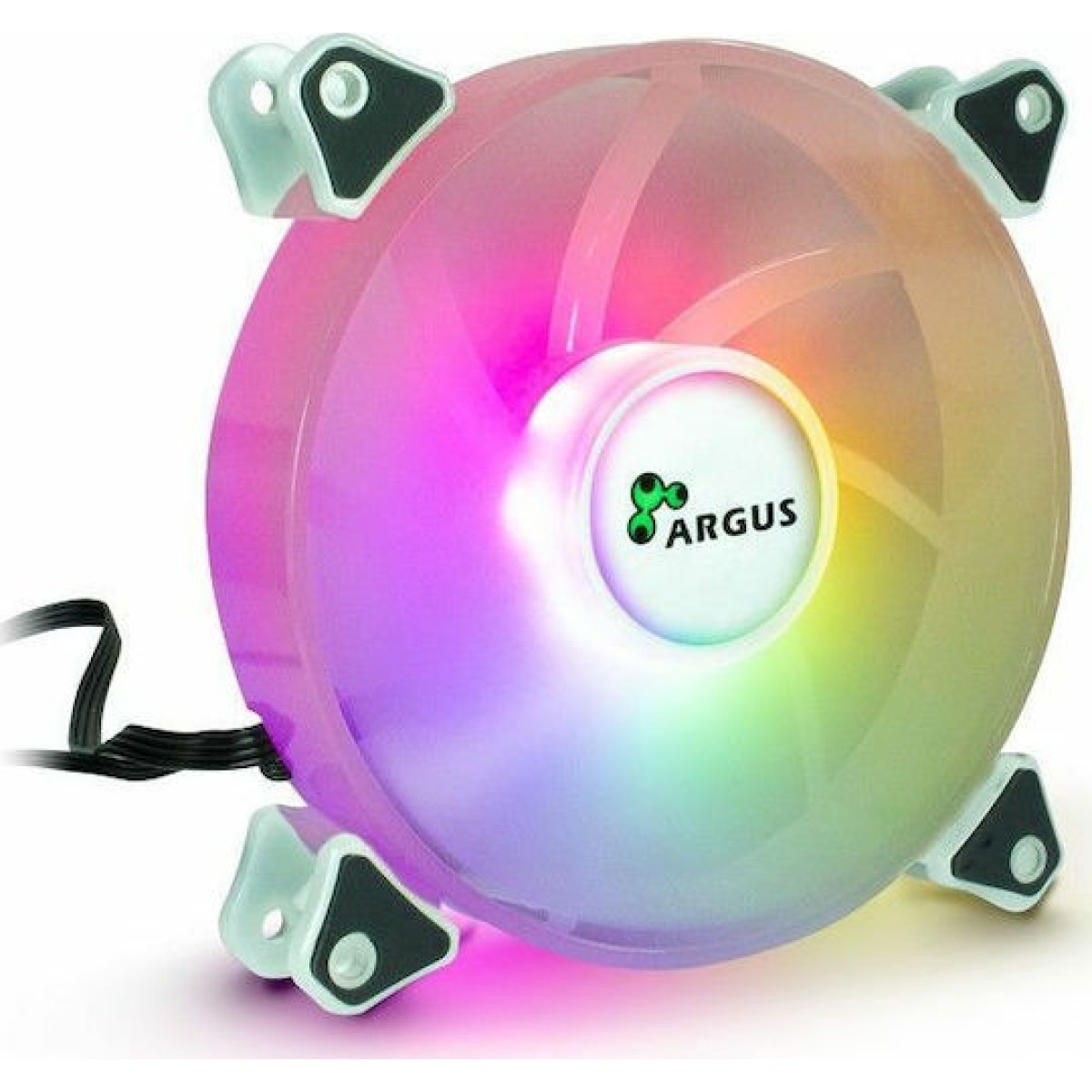 Argus RS-061 RGB Case Fan 120mm με Σύνδεση 4-Pin PWM Λευκό
