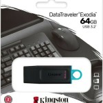 Kingston DataTraveler Exodia 64GB USB 3.2 Stick Μαύρο