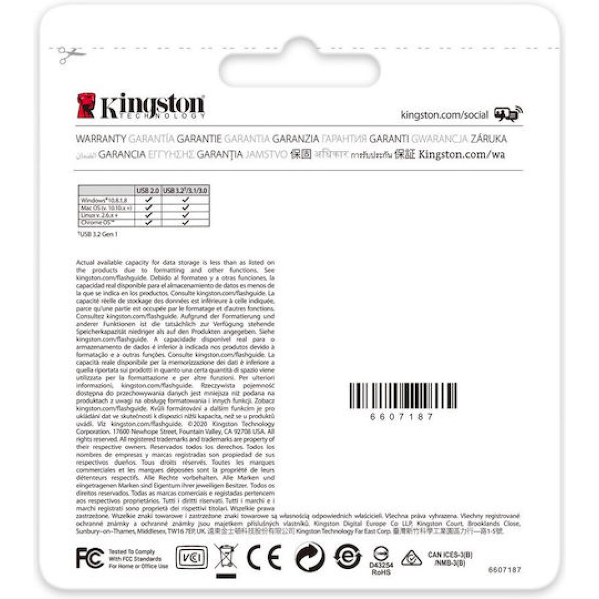 Kingston Datatraveler Kyson 256GB USB 3.2 Stick Μαύρο