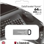 Kingston DataTraveler Kyson 64GB USB 3.2 Stick Ασημί