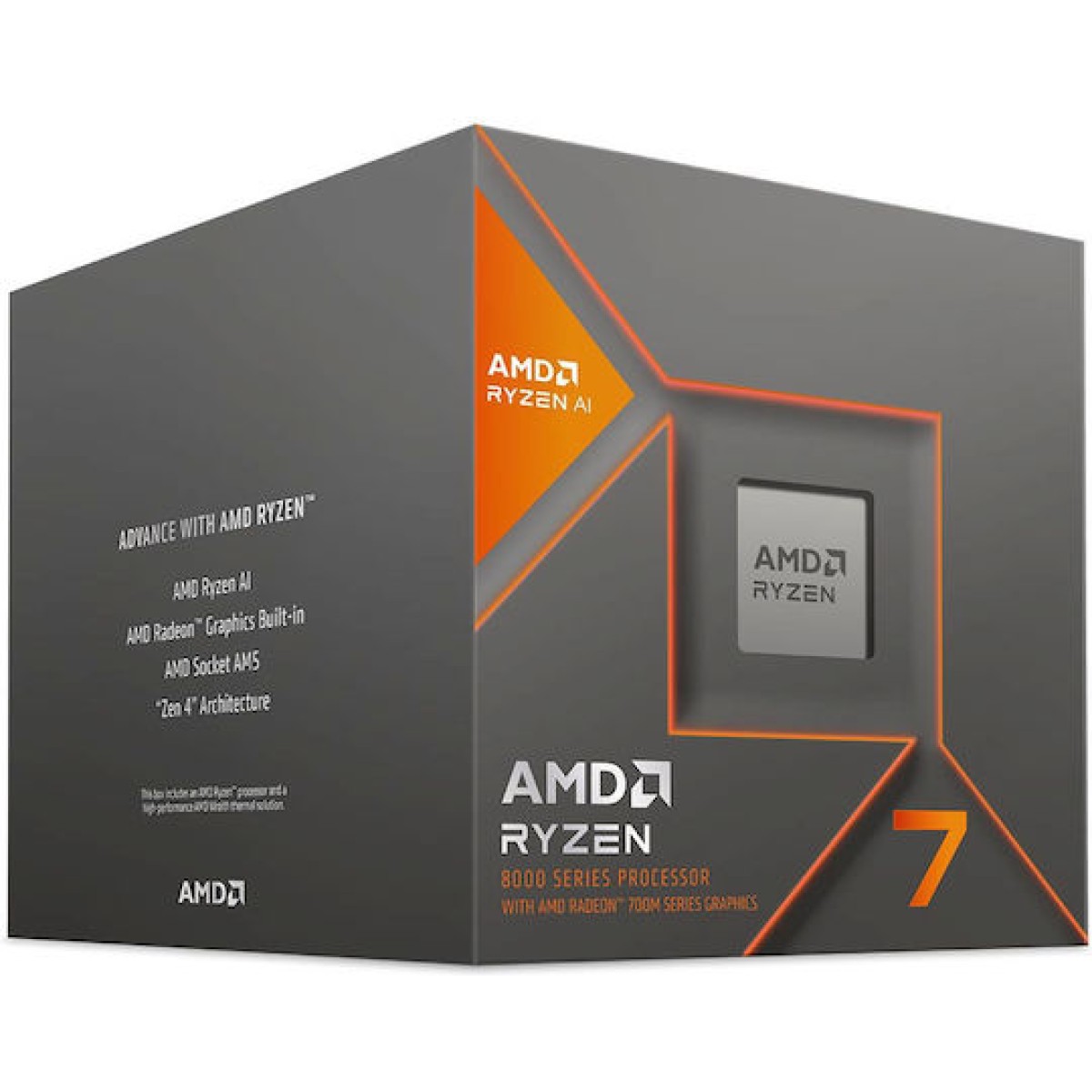 AMD Ryzen 7 8700G 4.2GHz Επεξεργαστής 8 Πυρήνων για Socket AM5 σε Κουτί με Ψύκτρα
