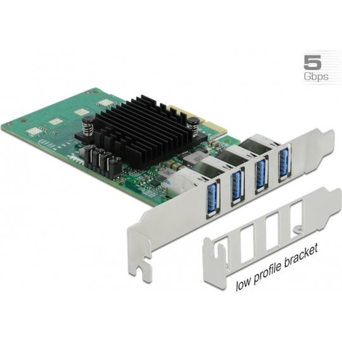 DeLock Κάρτα PCIe σε 4 θύρες USB 3.0